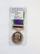 General service medal with Northern Ireland bar, awarded to 'F450216.PTE.E.