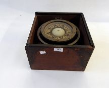 Hitchie, Boston ship's compass in wooden box, no 39391,