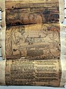 Poster - appears to be drawn in ink and laid down on parchment.