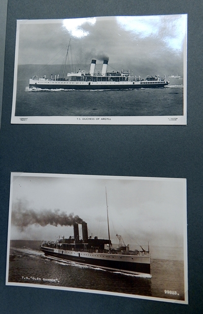 Album of liner postcards to include "Royal Scotsmen", "SS Lairds Ferry", "Duchess of Argyle", - Image 2 of 2