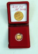 Elizabeth II proof half sovereign