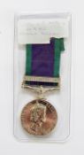 General service medal with Northern Ireland bar, awarded to 'W441308 L/CPL L.R.JEFFERY.