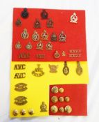 Collection of Army Veterinary Corp cap badges,