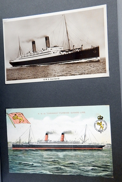 Album of liner postcards to include "TSS Queen Elizabeth", "Cunard White Star Liner Queen Mary", - Image 2 of 3