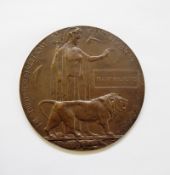 WWI memorial plaque named to 'FRANK PHILPOTTS', killed in action 01/11/1918, from Newent,