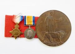WWI 1914-15 Star and War medal named to "16205.PTE. H.G. WILLIAMS. GLOUC.R".