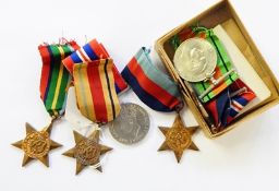 Seven WW II medals
