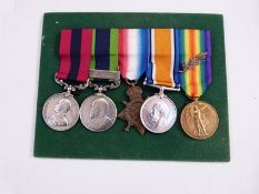 WWI distinguished conduct medal group of five awarded to Sergeant Peter McCorkindale,