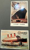 Album of 20th century liner postcards to include "Cunyard Line",