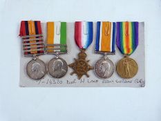 Queens South Africa medal with five bars,