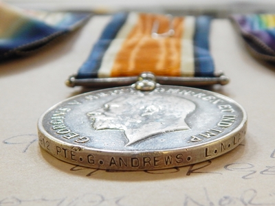 WWI 1914-15 star, war medal, - Image 3 of 5
