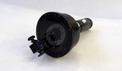 Black japanned WWII Air Ministry compass, type 06.A Aft, no.