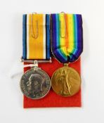 WWI War mdal and Victory medal named to "36738.PTE. W. HIAM. HAMPS.
