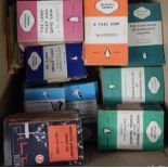 Quantity of Penguin paperbacks including Orange covers -Fiction,