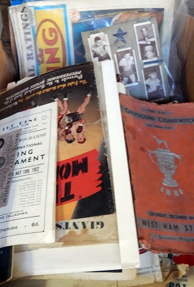 Quantity of Speedway magazines and speedway ephemera dating from the 1940's and 50's and boxing
