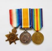 WWI 1914 star, war medal and victory medal awarded to '6667.SGT.H.A.RICKARDS.I/GLOUC.R.