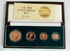 1980 GB four-coin gold proof set