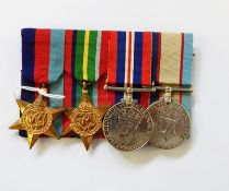 Australian WWII medal group of four, awarded to 'VX102579.J.A.