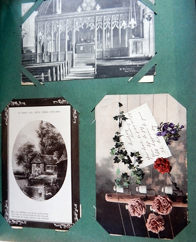 Album of early to mid 20th century postcards to include English Churches, souvenir postcards, - Image 2 of 2