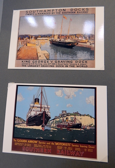 Album of 20th century liner postcards to include "Southampton Docks",