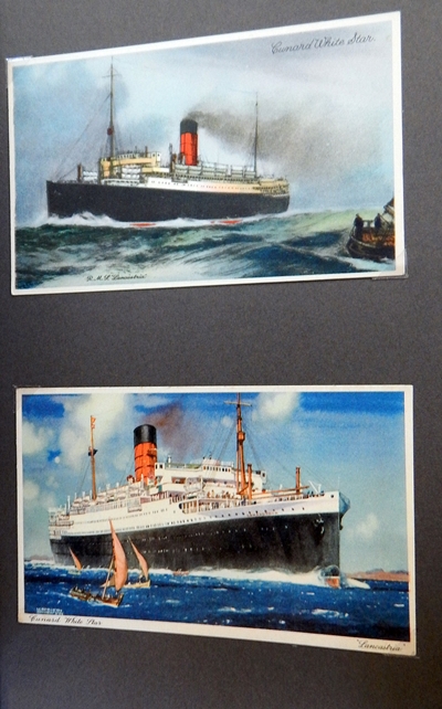 Album of liner postcards to include "TSS Queen Elizabeth", "Cunard White Star Liner Queen Mary", - Image 3 of 3