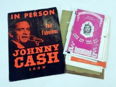 Programme for the "Fabulous Johnny Cash" at Drury Lane,