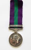 General service medal with Palestine 1945-48 bar, awarded to '14047985.PTE.G.G.DAVY.A.C.