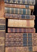 Box of antiquarian books including leather-bound and others (1 box)