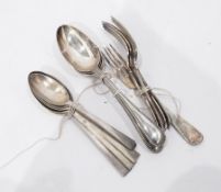 Large quantity of plated table flatware,