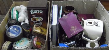 Quantity of vintage tins including Bisto, Weekly Assortment Butter and Fruit Centre Varieties,