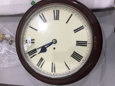 Victorian circular wall clock,