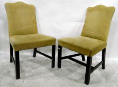 Set of seven boardroom chairs with upholstered seats and backs