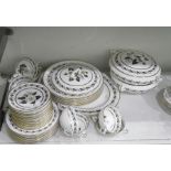 Royal Worcester 'Bernina' part dinner service,