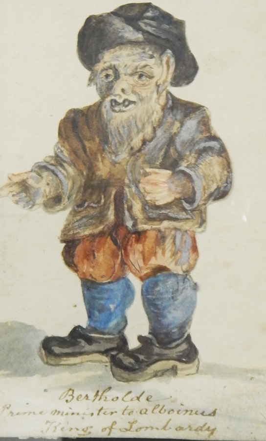 Watercolour Drawings, Unattributed Late 18th century caricatures, named, - Image 3 of 6