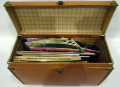 A suitcase and contents of theatre and ballet programmes etc