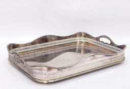 Large silver plated tray,