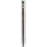 Silver-mounted swordstick walking cane
