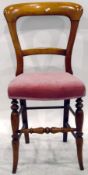 Pair of 19th century elm and ash railback chairs with reeded seats,