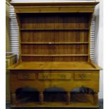 Victorian style pine dresser,