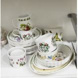 12 Portmeirion 'The Botanic Garden' pattern dinner plates,