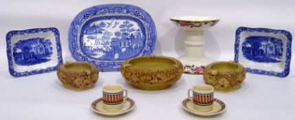 20th century Chinese coffee service "Yu Quan", a Davenport blue and white meat dish,
