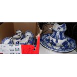 Spode 'Italian' part service including meat plate, jugs, cups, saucers,