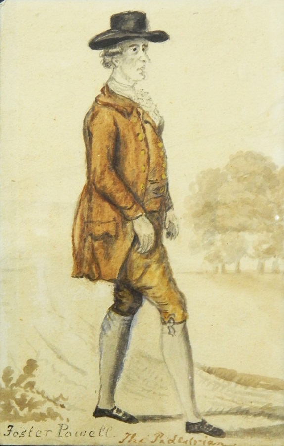 Watercolour Drawings, Unattributed Late 18th century caricatures, named, - Image 2 of 6