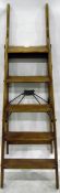 Patented Simplex ladder, the pine five-height ladder with metal mounts,