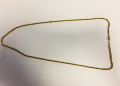 LOT WITHDRAWN 9ct gold knot-pattern link bracelet,