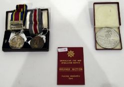 Fire Brigade long service medal,