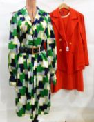 Jean Varon 1970s shirt dress with belt,