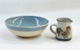 Studio pottery bowl with corn decoration, 21.