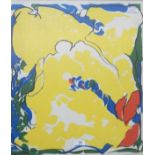 20th century school Limited edition print Abstract study with yellow, blue, red and green,