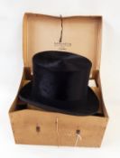 Black silk top hat, Battersby and Co.